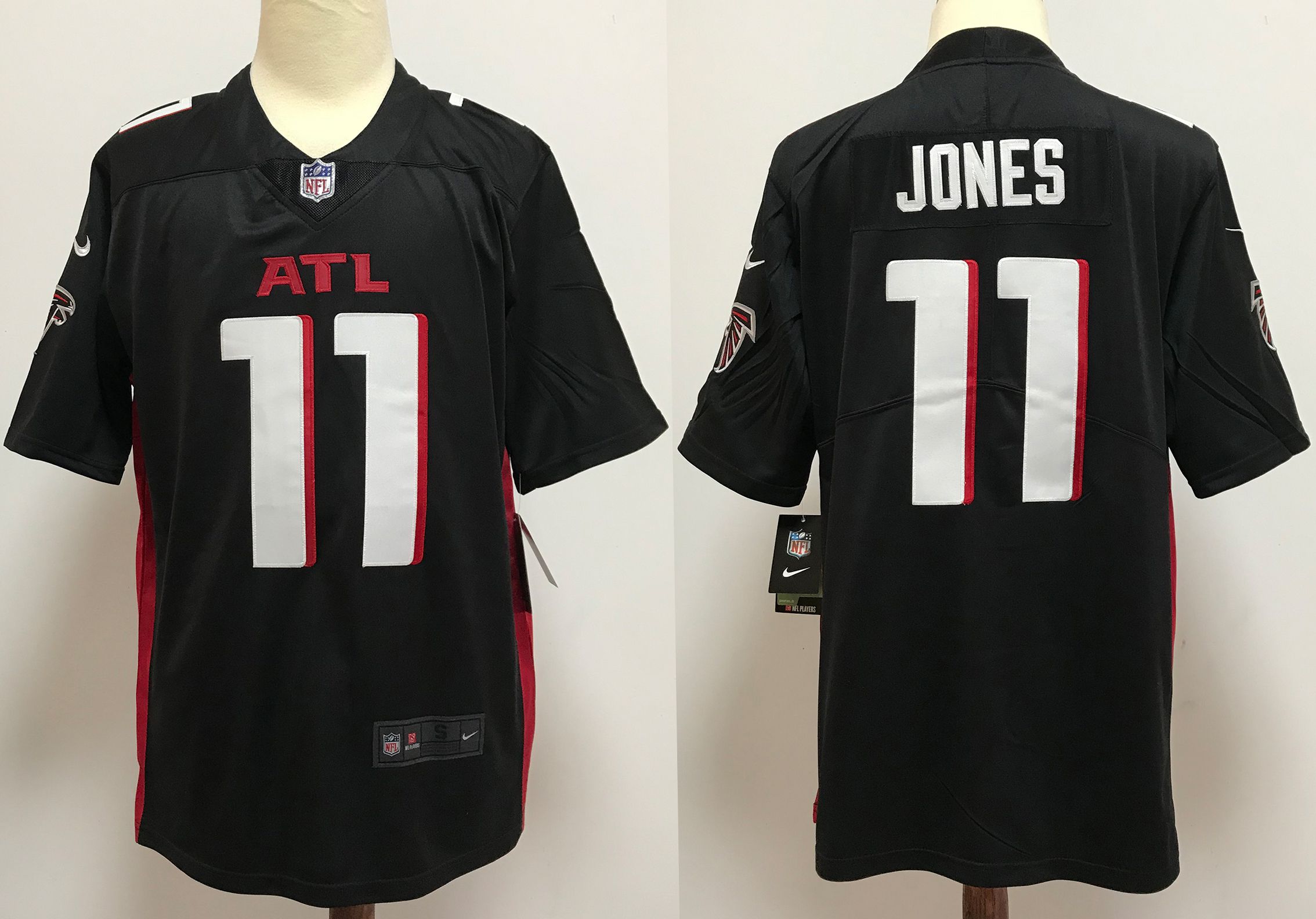 Men Atlanta Falcons #11 Jones Black New Nike Limited Vapor Untouchable NFL Jerseys